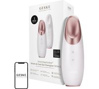 GESKE | SmartAppGuided™ Warm & Cool Eye Energizer | 6 in 1 | Masseur oculaire | Masseur anti-cernes | Supprimer les poches sous les yeux et les paupières tombantes | Massage électrique des yeux