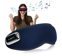 Masseur Oculaire avec Chaleur et Refroidissement, Appareil de Massage des Yeux avec Bluetooth et Vibration, Masque de Massage Pliable et Rechargeable, Fatigue Oculaire et Cernes,Améliore le Sommeil