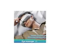 Masseur oculaire intelligent blanc shiatsu vibration 5 modes ems avec bluetooth pour les yeux