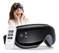 RENPHO masseur oculaire avec télécommande et chaleur, masque de massage des yeux rechargeable avec musique bluetooth pour soulager la fatigue oculaire, poches oculaires sec améliorer le sommeil