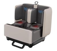 Masseur Pied Shiatsu Avec Chaleur, Chauffe-pieds Électrique Pour Soulager Les Douleurs Masseur De Mollets Appareil De Massage Électrique Pour La Maison Ou Le Bureau, Femmes Et Hommes(Off-white)