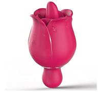 Masseur portable en silicone,Vibromasseur fleur de des d'aspiration rsi7