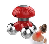 Masseur Portatif | Rouleau Vibrant Électrique En Forme De Champignon | Mini Masseur Portable Pour Le Dos, Le Cou Et Les Épaules | Pour Femmes Hommes Adultes Main Pied Relaxation Soulagement De La Doul