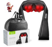 Masseur pour Cou Épaules et Dos avec Chauffage,Appareil de Massage Électrique avec 16 rouleaux de massage à Shiatsu 3D-rotation, Massage Cervical pour Soulager Les Douleurs Musculaires