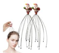 Masseur pour cuir chevelu - Masseur de tête de poulpe Gratte-tête pour cuir chevelu | Masseur compact avec fouet pour la tête, idéal pour un massage relaxant de la tête et d