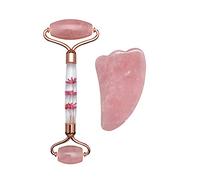 Masseur pour visage grattoir de gouache naturel rose quartz fleur éternel fleur jade jade grattoir pour le visage gua sha massage outil soins de la peau-Type g