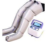 Masseur séquentiel de compression d'air pour jambes avec chauffage du genou - Enveloppement complet des jambes pour massage des mollets et des cuisses, améliore la circulation, réduit les gonflements