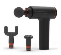Sharper Image Pistolet de massage PowerBoost Sport 6 vitesses 8 mm 1500 mAh Noir