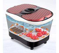 Masseur Spa 6 En 1 Pourn de Pieds Avec Bulles de Chaleur, Point D'Acupuncture Massant Avec Rouleau Shiatsu Motorisé, Conversion de Fréquence, Température de Temps Réglable, Deux Personnes Utilisent En