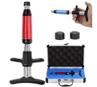 Masseur spinal réglable 50-300 N, outil chiropratique manuel | Acier inoxydable 304, 6 niveaux de force (50-300N), soulage la scoliose, les douleurs cervicales et lombaires (rouge)
