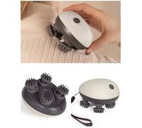 Masseur Tête Et Cuir Chevelu Éléctrique - 4 Têtes De Massage -24 Picots En Silicone Sur Chaque Tête Soit 96 Picots