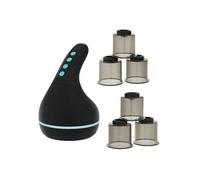 Medivon - Masseur Ventouse Électrique Chauffant Anti-Cellulite MV-ECLIPSE - 9 Niveaux Aspiration Thermothérapie 55°C - 6 Coupelles Corps Sans Fil pour Drainage Lymphatique et Raffermissement Peau