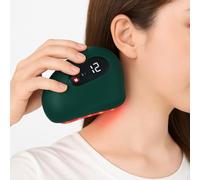 Masseur Visage Lifting, Anti-rides GuaSha Visage Thermique Thérapie faciale Masseur Électrique Ergonomique avec Affichage Numérique Traitement du visage lifting