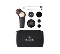 TheraFace PRO | Appareil de Massage et de Soins du Visage 6-EN-1 - Thérapie par Percussion - Microcourant - LED Bleue & Rouge par Therabody (Noir)