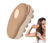 Masseurs de cuir chevelu - Brosse de massage du cuir chevelu | Brosse de shampooing en silicone | Brosse de massage du cuir chevelu avec brosse douce | Peigne à récurer humide et sec, peigne exfoliant