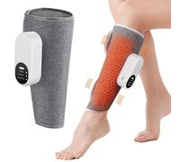 Masseurs De Jambes Chauffants de massage sans fil pour les mollets avec chauffage et compression d'air, appareil de massage pour les pieds 3 modes | 3 intensités | Rechargeable | Taille réglable