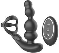 Masseurs de Prostate Vibrant,Vibromasseur Prostatique Anal avec vibrations pour Hommes,Télécommande Stimulateur de Prostate,Jouets Sexuels pour la Stimulation Anale Couple JYH7