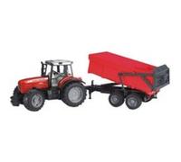 Massey Ferguson 7480 avec Remorque Benne Modèle Réduit 1/16 Bruder Rouge / Noir Rouge / Noir G