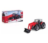 BBurago Tracteur miniature Massey Fergusson 1:43 à friction avec chargeuse B18-31633