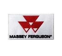 Massey Ferguson Écusson Patch en fer brodé sur accessoire - 1 pièce - Véhicules/Motorsports - Rouge - Sport
