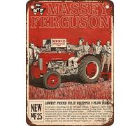 Massey-Ferguson MF 25 Tractors Reproduction de plaque métallique vintage 20,3 x 30,5 cm
