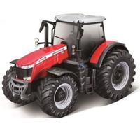 BBURAGO | Collection Ferme | Tracteur Massey Fergusson à Friction | Reproduction de Voiture Miniature à échelle 1/43 | Rouge | Jouet pour Enfant à Collectionner | B18-31613