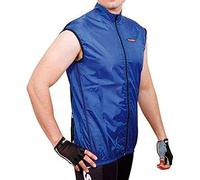 Massi Anti-Viento, Gilet sans Manches de Cyclisme pour Homme XL Bleu