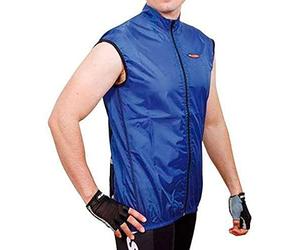 Massi Anti-Viento, Gilet sans Manches de Cyclisme pour Homme XXL Bleu