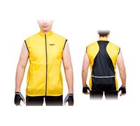 Massi Anti-Viento, Gilet sans Manches de Cyclisme pour Homme XXL Citronier