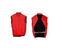 Massi Anti-Viento, Gilet sans Manches de Cyclisme pour Homme XXL Rouge