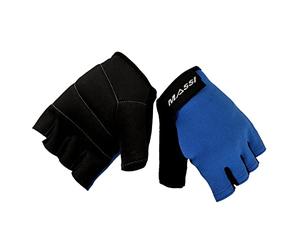 Massi Basic - Gants de Cyclisme Unisexe, Couleur Bleu, Taille L