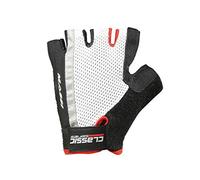 Massi Classic - Gants de Cyclisme Unisexe, Couleur Blanc/Rouge, Taille L