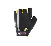 Massi Classic - Gants de Cyclisme Unisexe, Couleur Noir/Jaune Fluo, Taille M