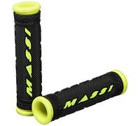 Massi Comp Double Density - Poignées pour vélo, Couleur Noir/Fluo