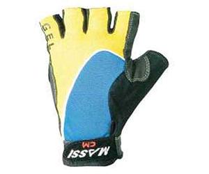 Massi - Gant Pro-Gel Noir/Jaune T. M