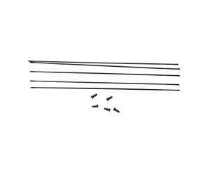 Massi Lot de 5 radios + écrous Roubaix Disc 283 mm Accessoires vélo, Adultes Unisexe, Noir (Noir), 283 mm EU