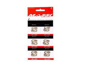 Massi Lot de 6 maillons à Attache Rapide 11V