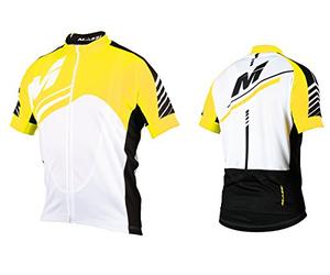Massi Maillot à Manches Courtes pour Homme M Jaune Fluo