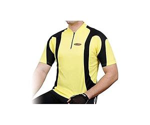 Massi - Maillot M/C Contour Jaune/Noir S