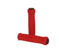 MASSI Poignées en mousse Massi ELITE LIGHT pour vélos en rouge fluo et liège