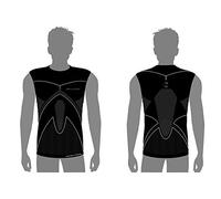 Massi s/m thermetic Evolution Carbon T-Shirt sans Manches, Homme XL Noir