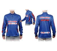 Massi - Maillot à Manches Longues de Cyclisme pour Homme, Homme, Bleu, 6