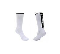Massi Team Chaussettes de compression routière, chaussettes de cyclisme, sportives, pour VTT, blanc, L