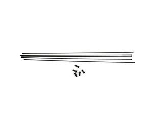 Massi Venom RACING2 Lot de 5 radios + écrous 304 mm Accessoires vélo Unisexe Noir 304 mm EU