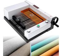 Massicot à guillotine automatique robuste pour cartes cartonnées et cuir - Coupe-papier électrique, épaisseur de coupe 40 mm, avec lignes quadrillées - Essentiels pour le bureau, la maison, l'école