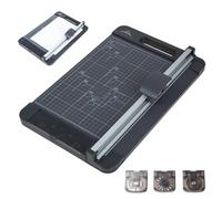 Massicot A4, massicot multifonction 12 pouces, découpe de lignes droites, de lignes perforées, de lignes ondulées, de photos, de cartes postales, de cartes de visite, d'étiquettes et de cartes de vœ