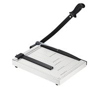 Massicot A4 pour papier cartonné, longueur de coupe de 30,5 cm, outil de presse à papier, guide réglable, base en métal, capacité de 12 feuilles, trancheuse à papier pour bureau, maison (12)