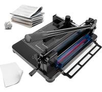 Massicot Guillotine Professionnel 12 Pouces - Capacité 400 Feuilles, Lame HSS, Coupe 1,57 Pouces (40mm) - pour Bureau et Imprimerie avec Verrou de Sécurité et Manche à Levier Long