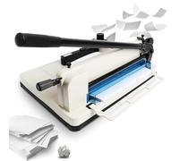 Massicot guillotine robuste, capacité de 400 feuilles, 30,5 cm A4, construction en acier massif, massive, massicot professionnel pour cuir, carton et tissu