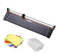 Massicot Manuel A2 60 cm, Guillotine Industrielle Robuste, Coupe de précision 1 mm pour Papier Kraft, Carton et Photos